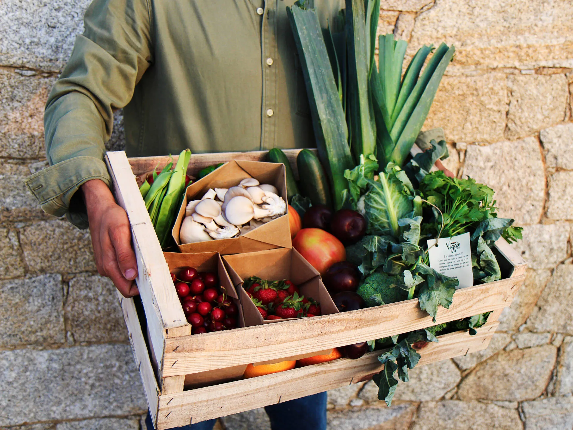 Fruta e legumes frescos